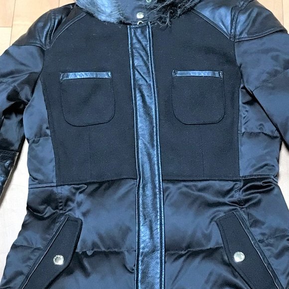 Juicy Couture down puffer with wool and lambskin detail - Picture 16 of 16